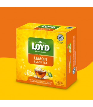 Loyd Lemon Black Tea, 50 tea bags