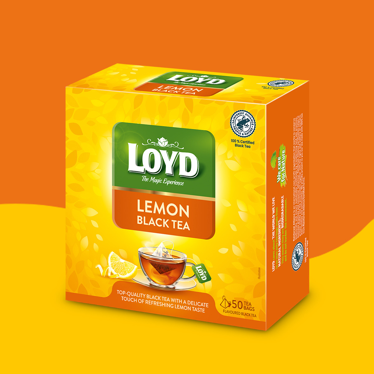 Loyd Lemon Black Tea, 50 tea bags