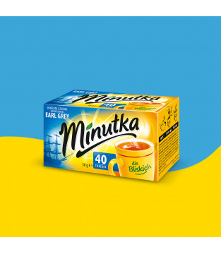 Minutka Earl Grey black tea, 40 bags