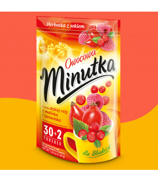 Minutka fruit tea with rosehip, blackberry and cranberry – 32 tea bags