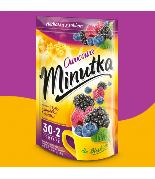Minutka Fruit Tea with blackberries, blueberries and raspberries – 32 bags