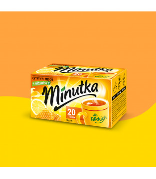 Minutka black tea with honey and vitamin C – 20 tea bags