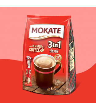 Mokate 3-in-1 Classic coffee drink, 10 sachets
