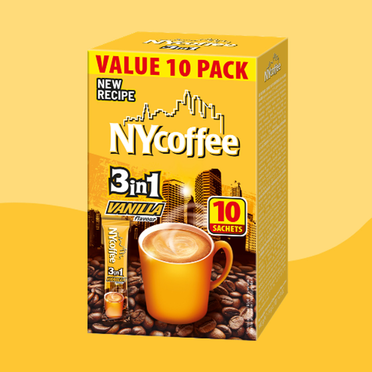 NYC 3-in-1 Vanilla Instant Coffee