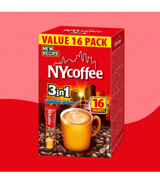 KAWA NYC 3-in-1 Coffee Mix, 16 packs