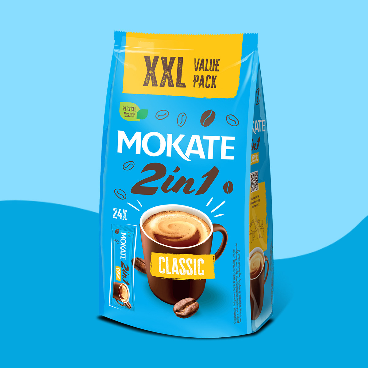 Mokate 2-in-1 Classic coffee drink, 24 sachets