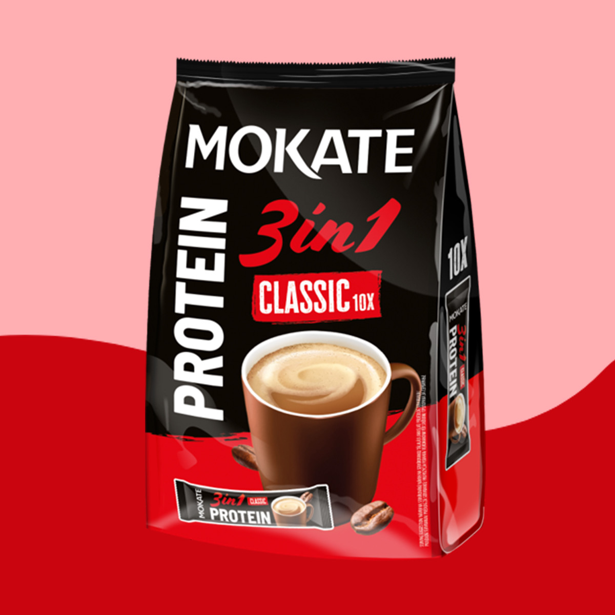Napój kawowy Mokate 3w1 PROTEIN 10 saszetek