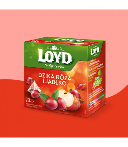 Herbatka owocowa Loyd Dzika Róża i Jabłko 20 torebek