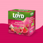 Herbatka owocowa Loyd Malina i Truskawka 20 torebek