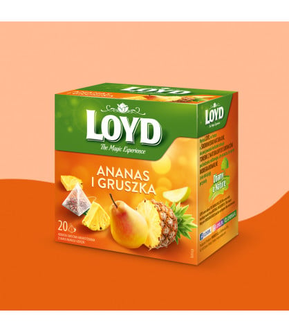 Herbatka owocowa Loyd Ananas i Gruszka 20 torebek