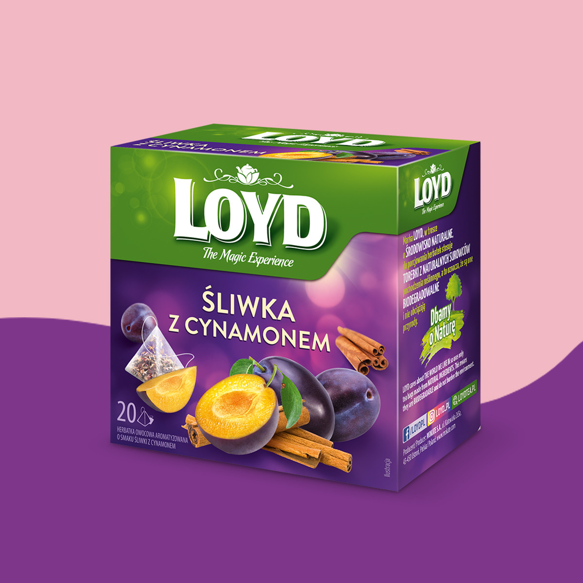 Loyd Plum and Cinnamon Fruit Tea, 20 bags