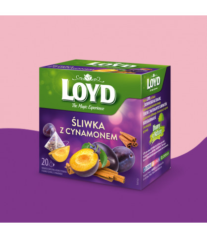 Herbatka owocowa Loyd Śliwka i Cynamon 20 torebek