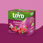 Herbatka owocowa Loyd Żurawina i Malina 20 torebek