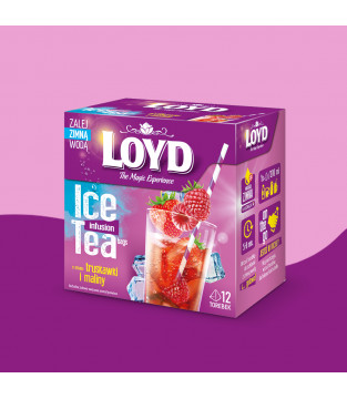 Loyd Strawberry and Mint Iced Tea, 12 bags