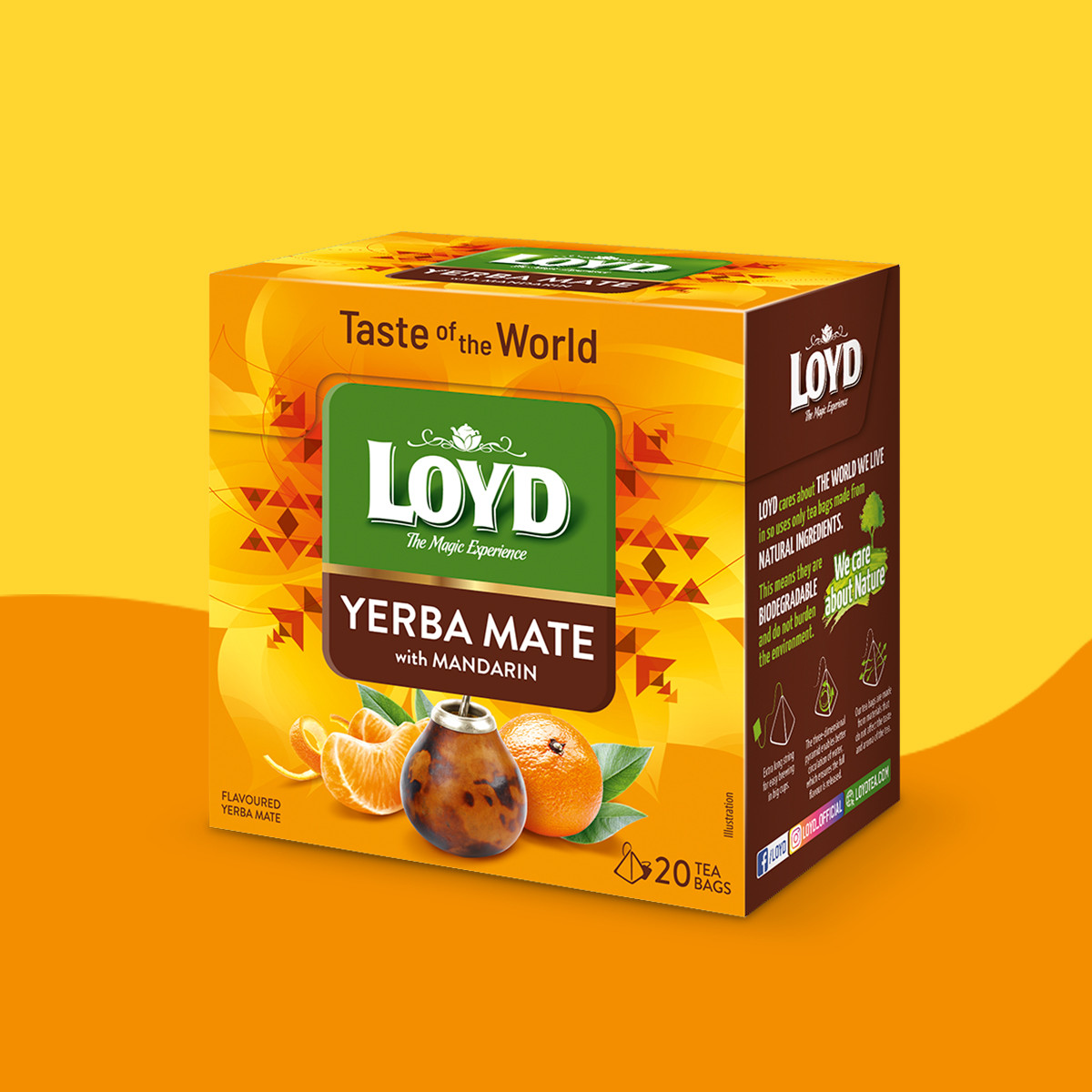 Yerba Mate Loyd Taste of The World o smaku mandarynki 20 torebek