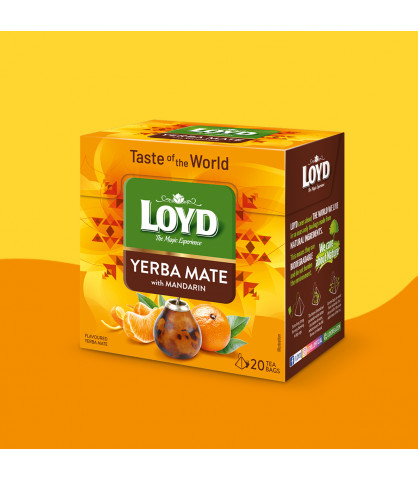 Yerba Mate Loyd Taste of The World o smaku mandarynki 20 torebek