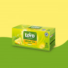 Herbata zielona Loyd o smaku cytryny 25 torebek Herbata zielona Loyd o smaku cytryny 25 torebek