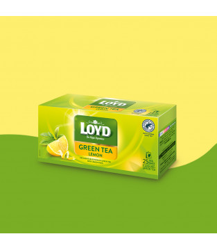 Loyd Lemon-Flavoured Green Tea, 25 bags