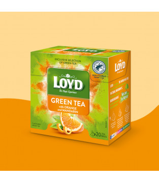 Loyd Green Tea: Orange and Mandarin, 20 bags