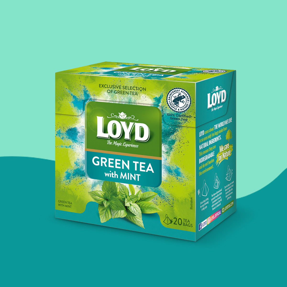 Loyd Green Tea with Mint, 20 tea bags
