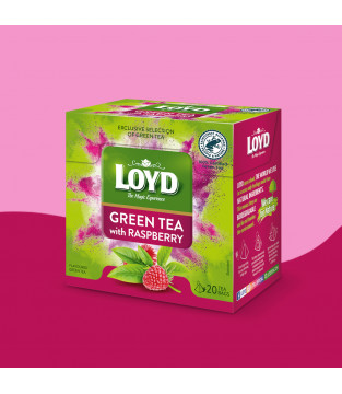 Loyd Raspberry-flavoured Green Tea, 20 bags