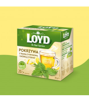 Loyd Herbal Tea: Nettle with Lemongrass and Lemon Peel, 20 bags