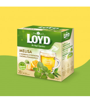 Loyd Lemon Balm Herbal Tea with Lemon Verbena and Orange Peel – 20 tea bags