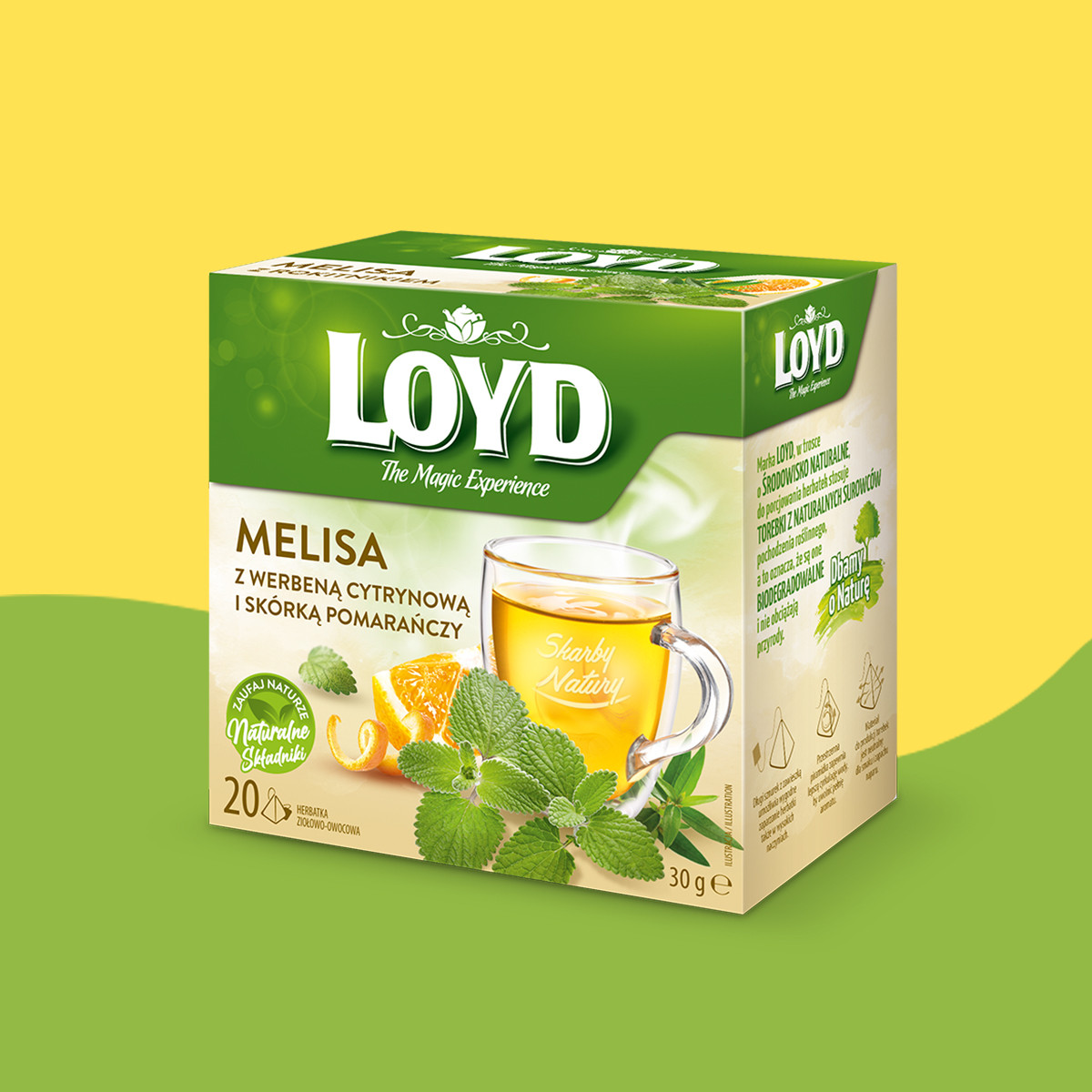 Loyd Lemon Balm Herbal Tea with Lemon Verbena and Orange Peel – 20 tea bags