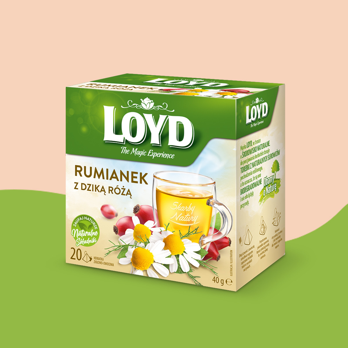 Herbatka ziołowa Loyd Rumianek z dziką różą 20 torebek