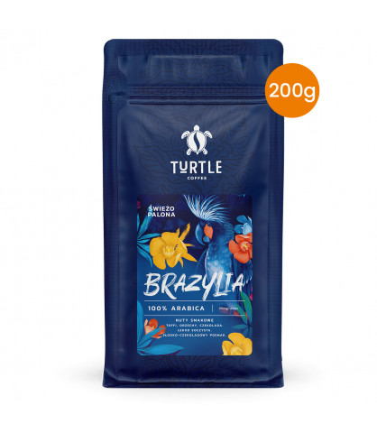 TURTLE Kawa ziarnista, świeżo palona Brazylia - 200g