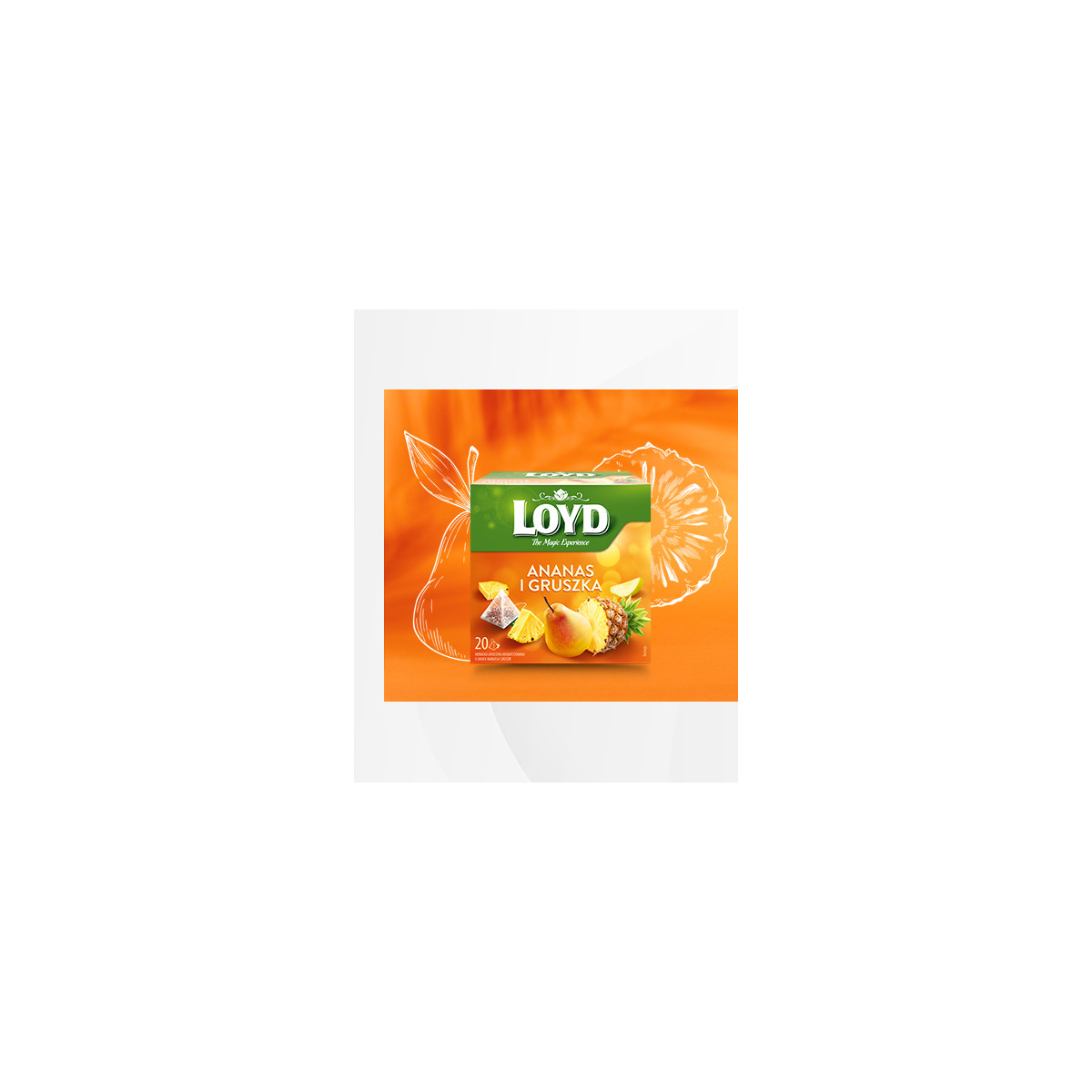 Loyd Pineapple and Pear Fruit Tea, 20 bags