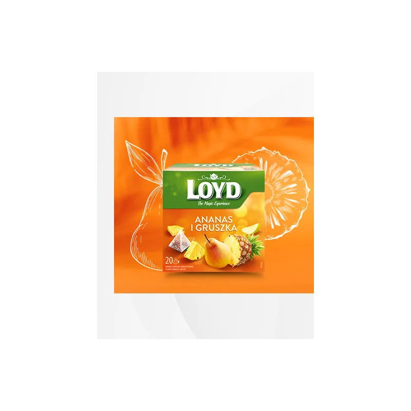 Loyd Pineapple and Pear Fruit Tea, 20 bags