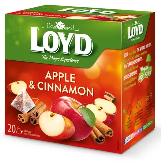 LOYD APPLE AND CINNAMON FRUIT TEA, 20 BAGS