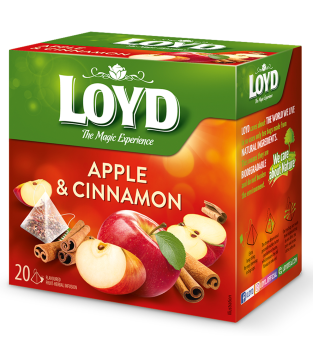 LOYD APPLE AND CINNAMON FRUIT TEA, 20 BAGS
