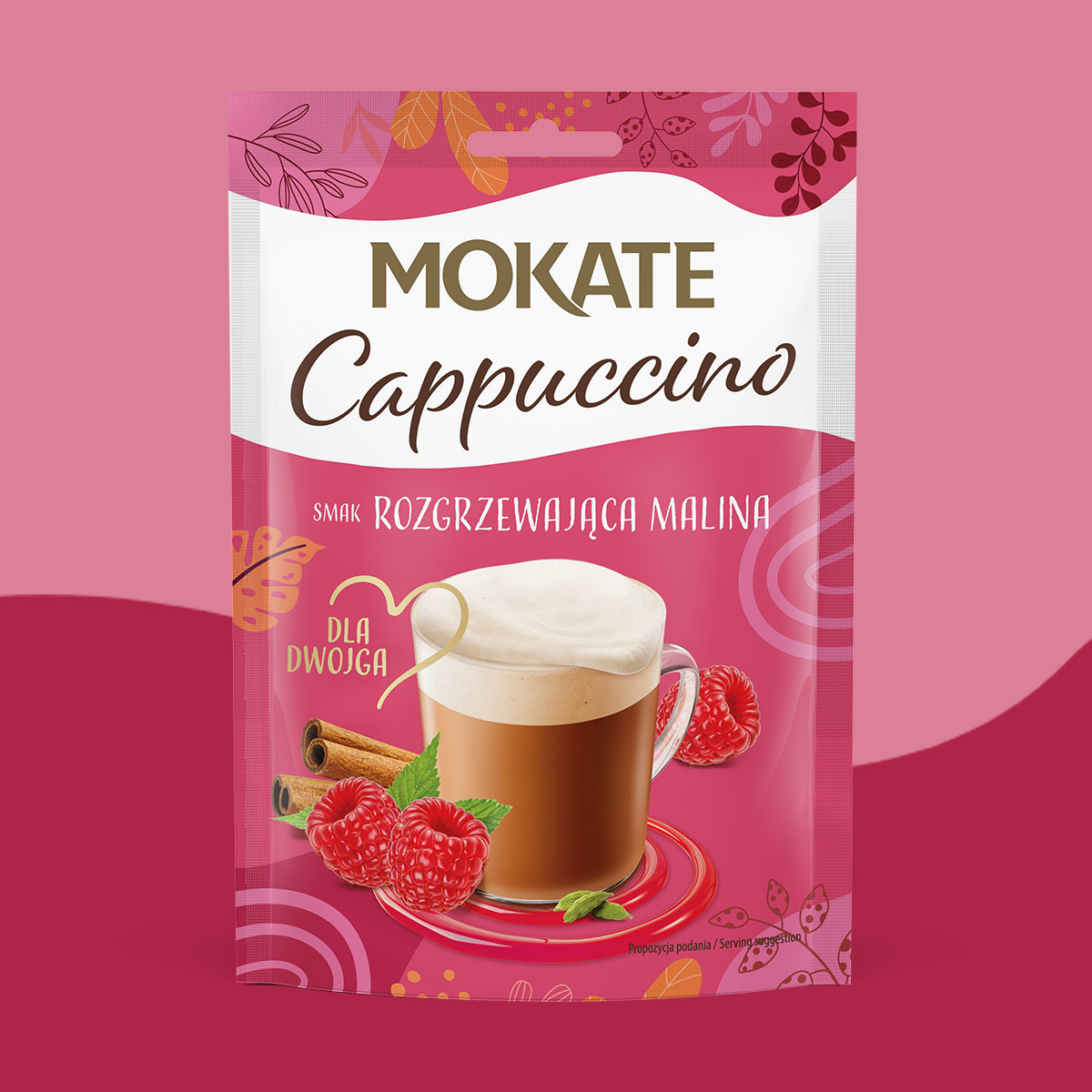CAPPUCCINO ROZGRZEWAJĄCA MALINA 40G