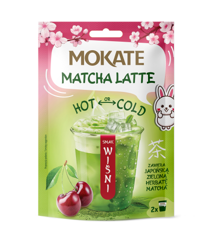 LATTE MATCHA O SMAKU WIŚNI 40G