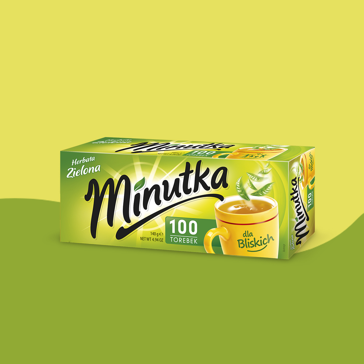 Minutka Green Tea, 100 tea bags