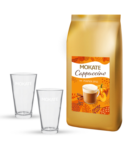 Pumpkin Spice Cappuccino Zestaw ze szklankami