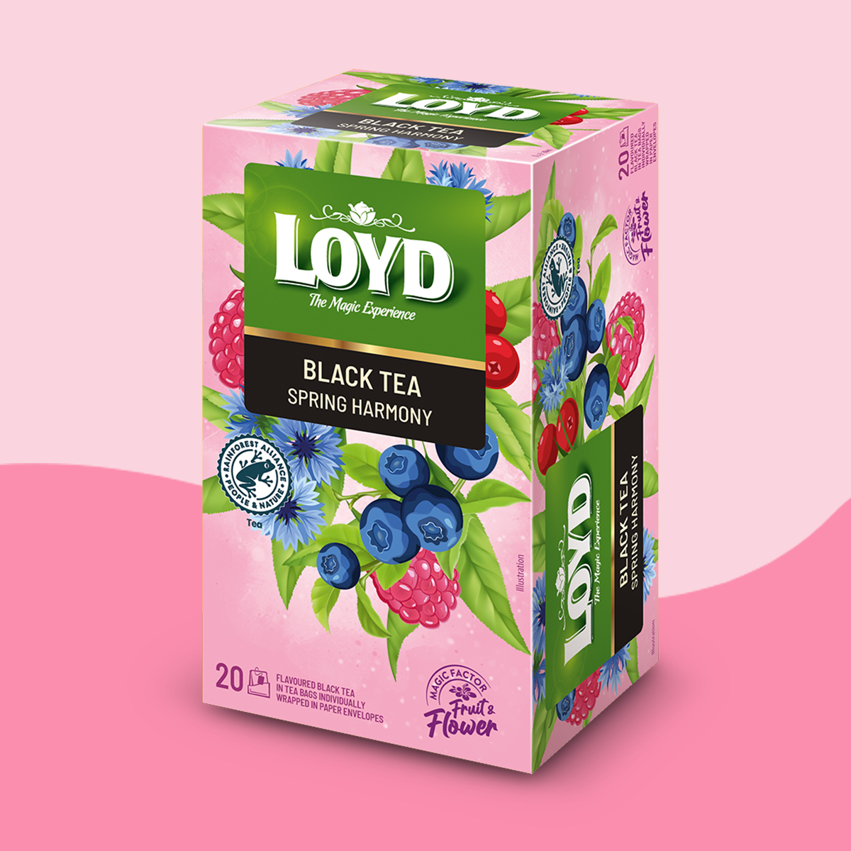 SPRING HARMONY FLAVOURED BLACK TEA – 20 TEABAGS