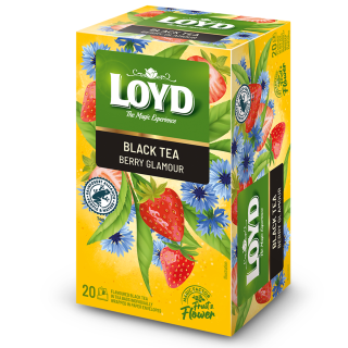 HERBATA CZARNA AROMATYZOWANA BERRY GLAMOUR 20 SASZETEK