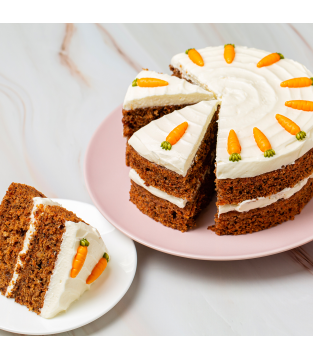 Mini bars with carrot cake flavour
