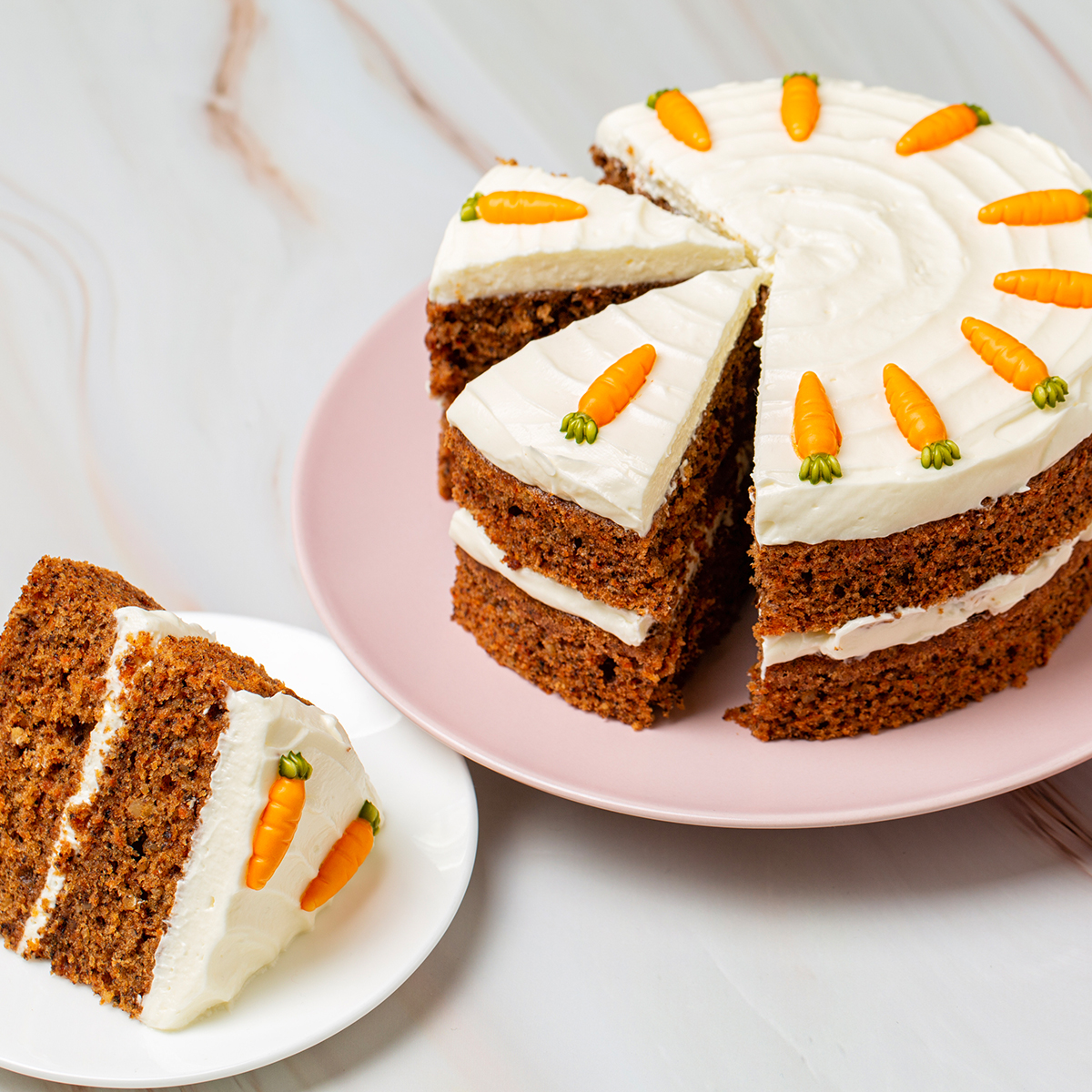 Mini bars with carrot cake flavour