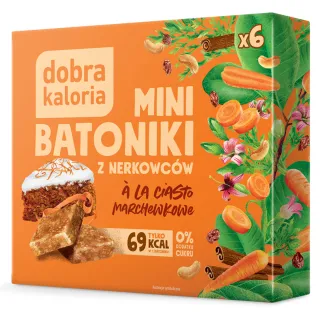 Mini bars with carrot cake flavour