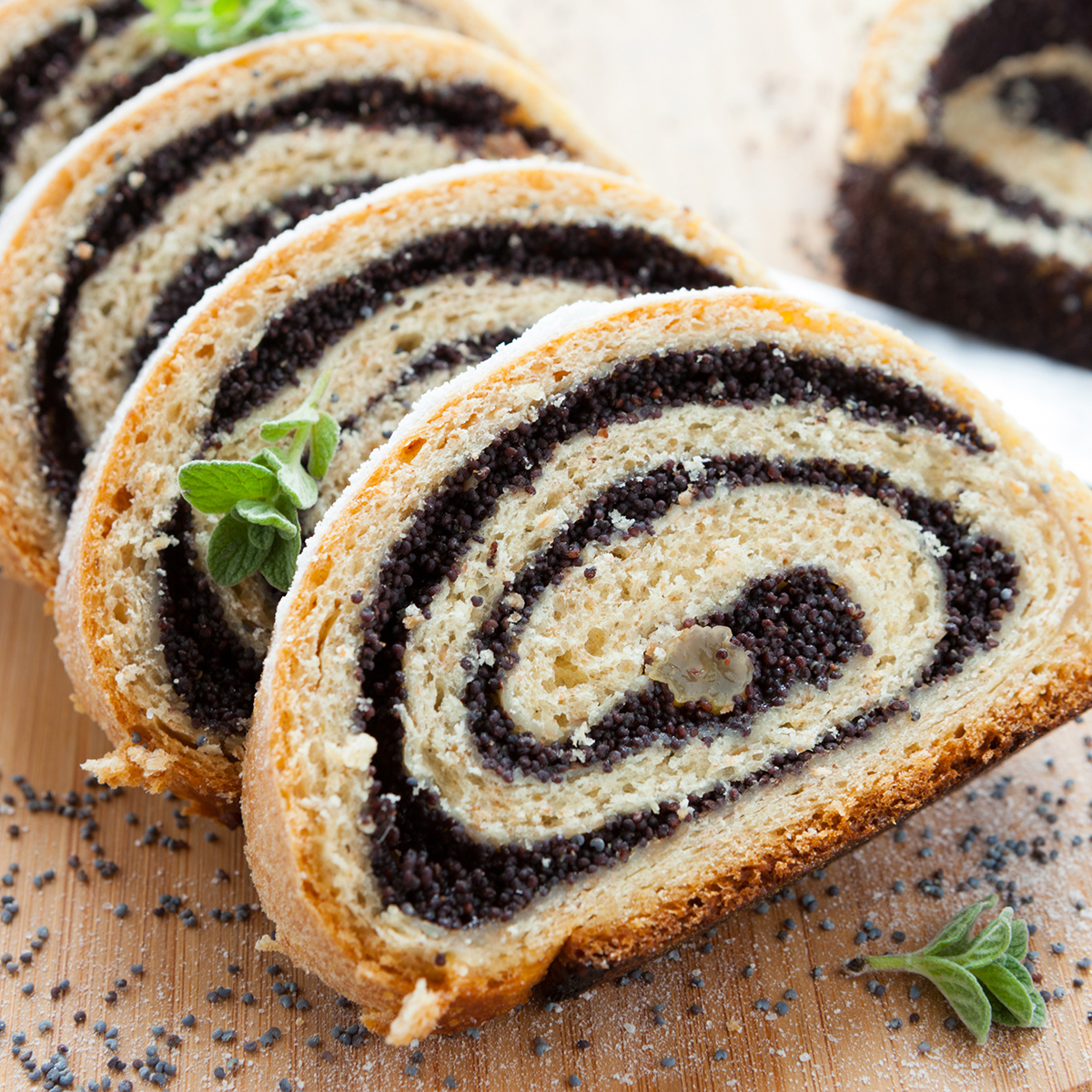 Mini Poppy Seed Cake Bars