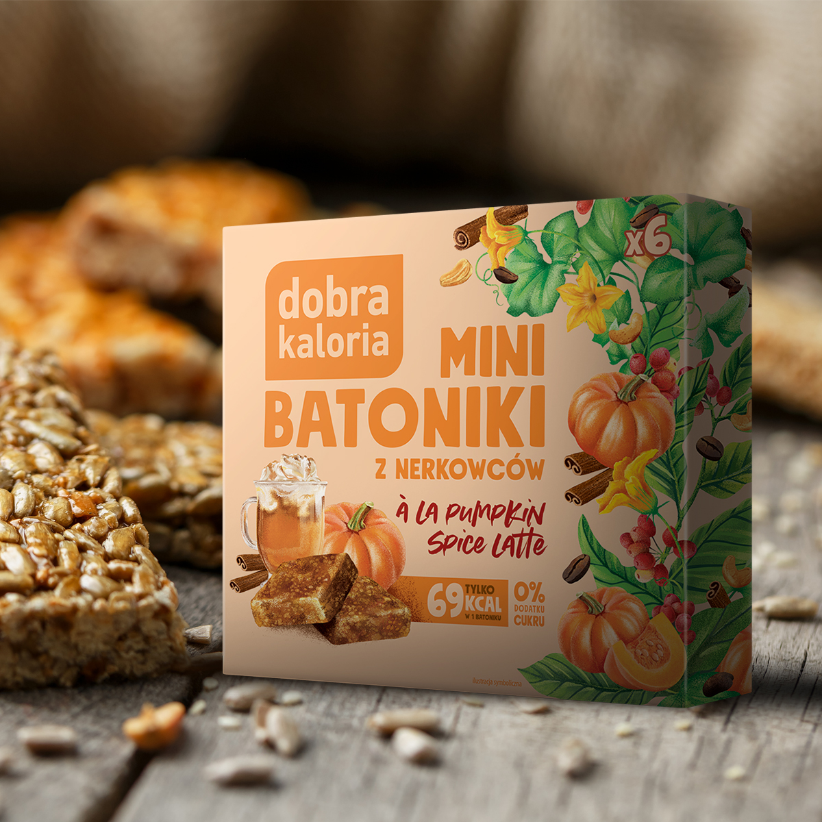 Mini bars with a Pumpkin Spice Latte flavour