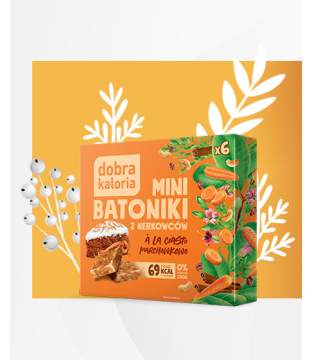 Mini bars with carrot cake flavour