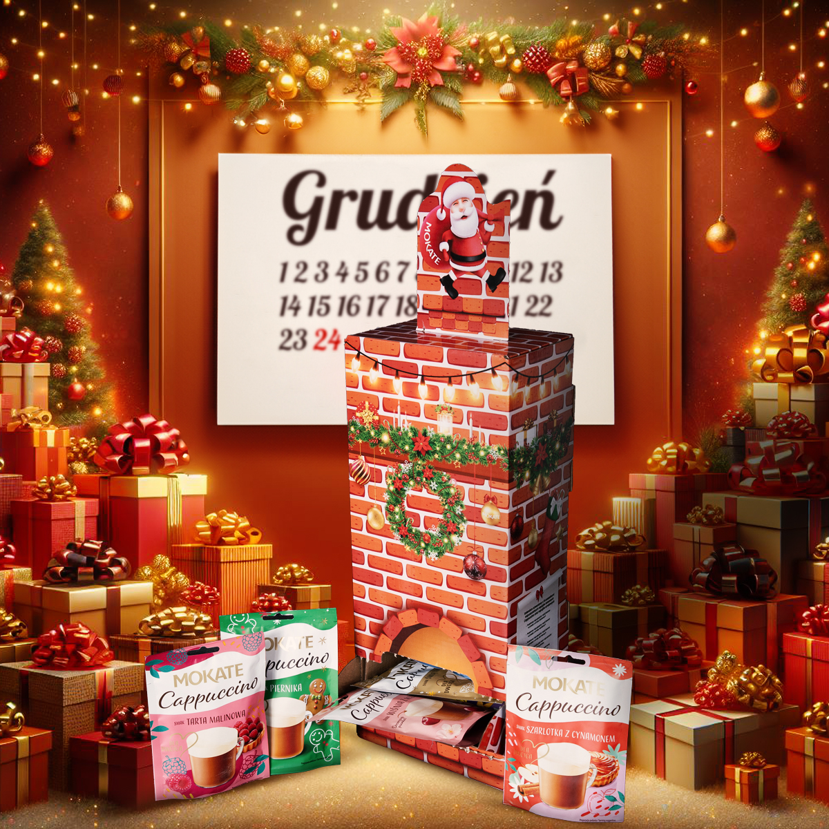 Advent Calendar: 24 sachets of Cappuccino and Coffee Drinks