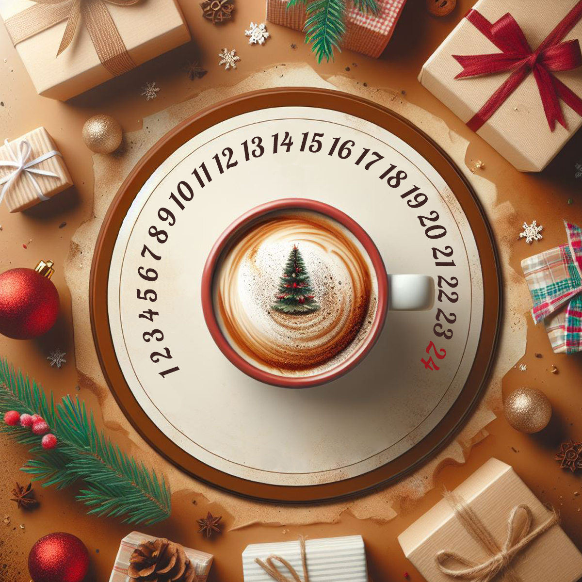 Advent Calendar: 24 sachets of Cappuccino and Coffee Drinks