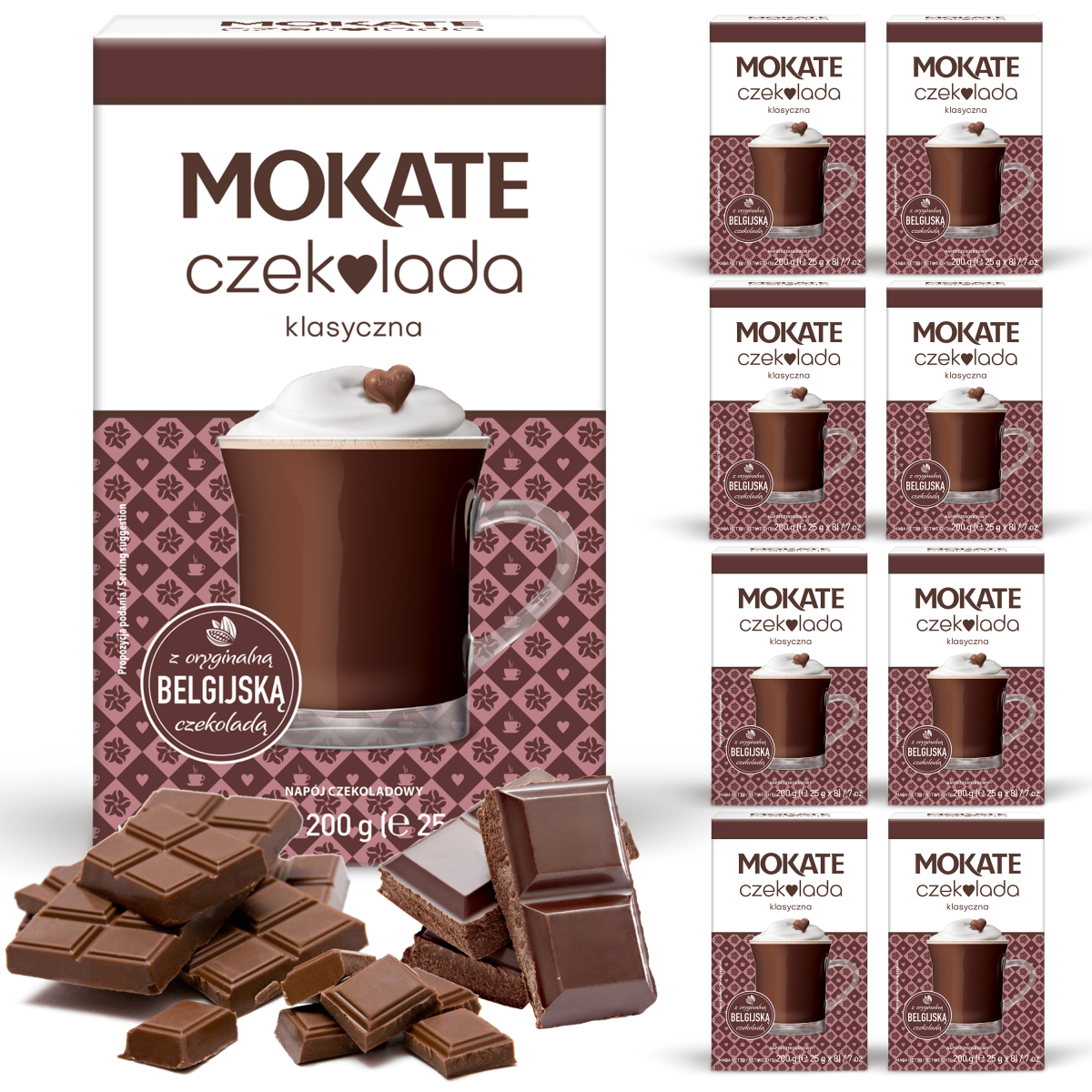 CZEKOLADA (25G*8)*12 KLASYCZNA  OOH