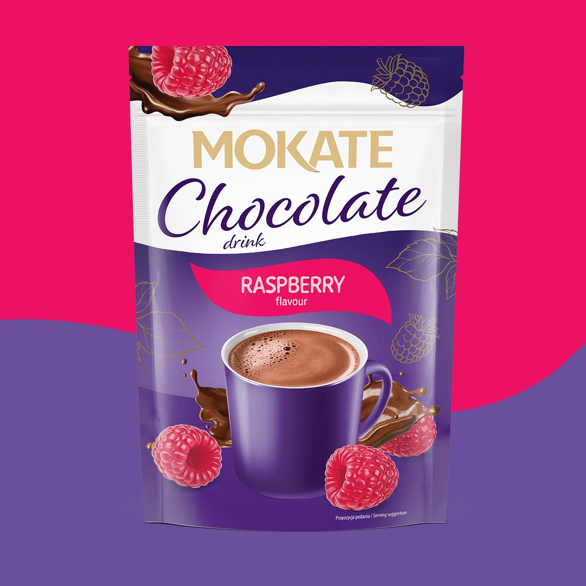 NAPÓJ CZEKOLADOWY MOKATE O SMAKU MALINOWYM 120 G